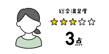 総合満足度3点