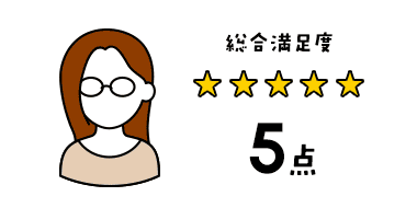 総合満足度5点
