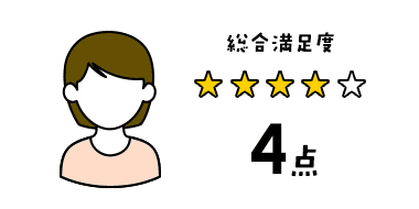 総合満足度4点