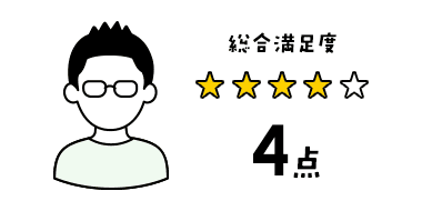 総合満足度4点
