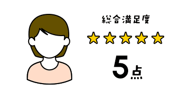 総合満足度5点