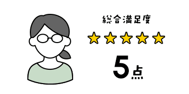 総合満足度5点