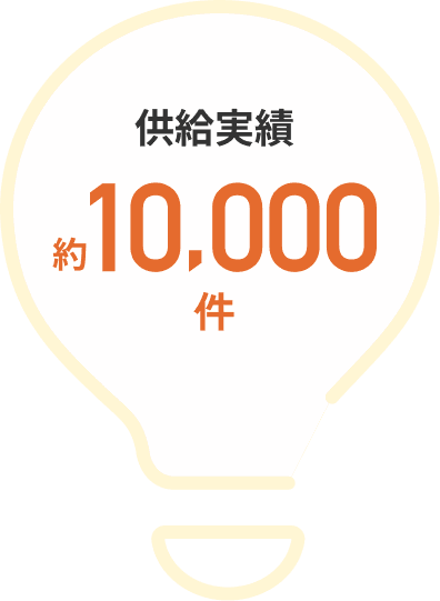 供給実績約10,000件