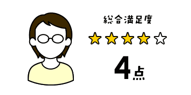 総合満足度4点