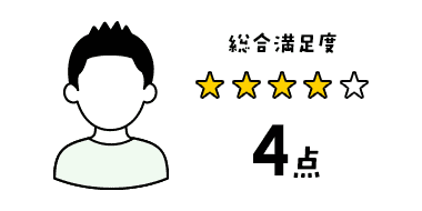 総合満足度4点
